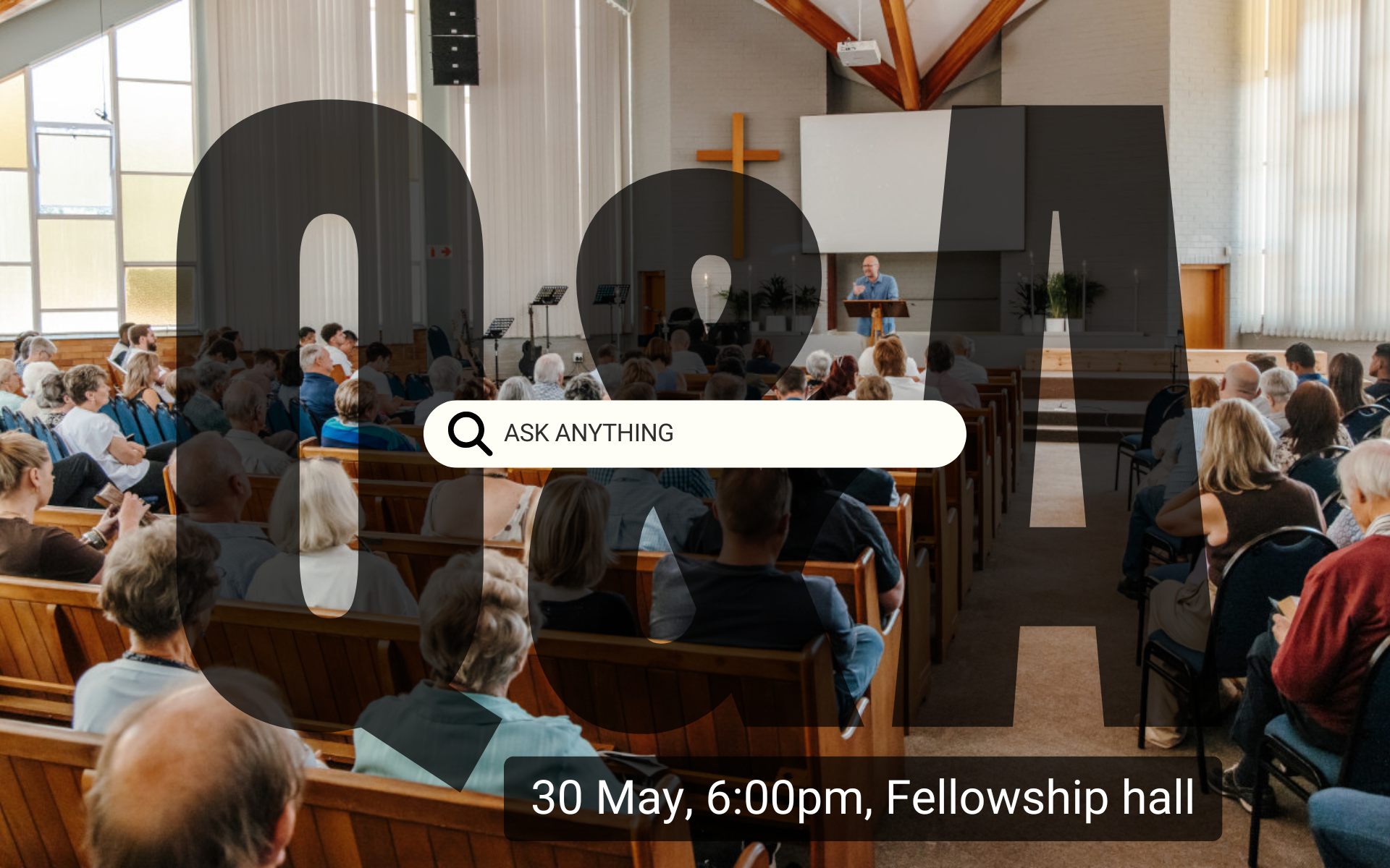 This Sunday evening bring your question with you to church
